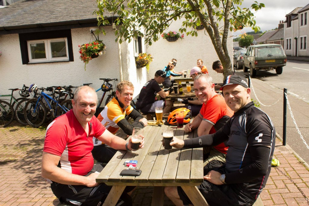 Joined by guests from Walkers, it was a lengthy and well deserved lunch break at Sorn